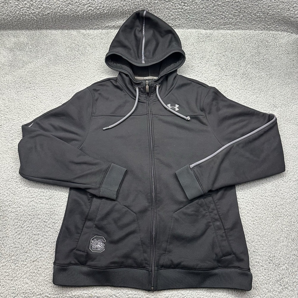 Under Armour 1231873 Adult Large USC Carolina Gamecocks Black Hoodie Sweatshirt
